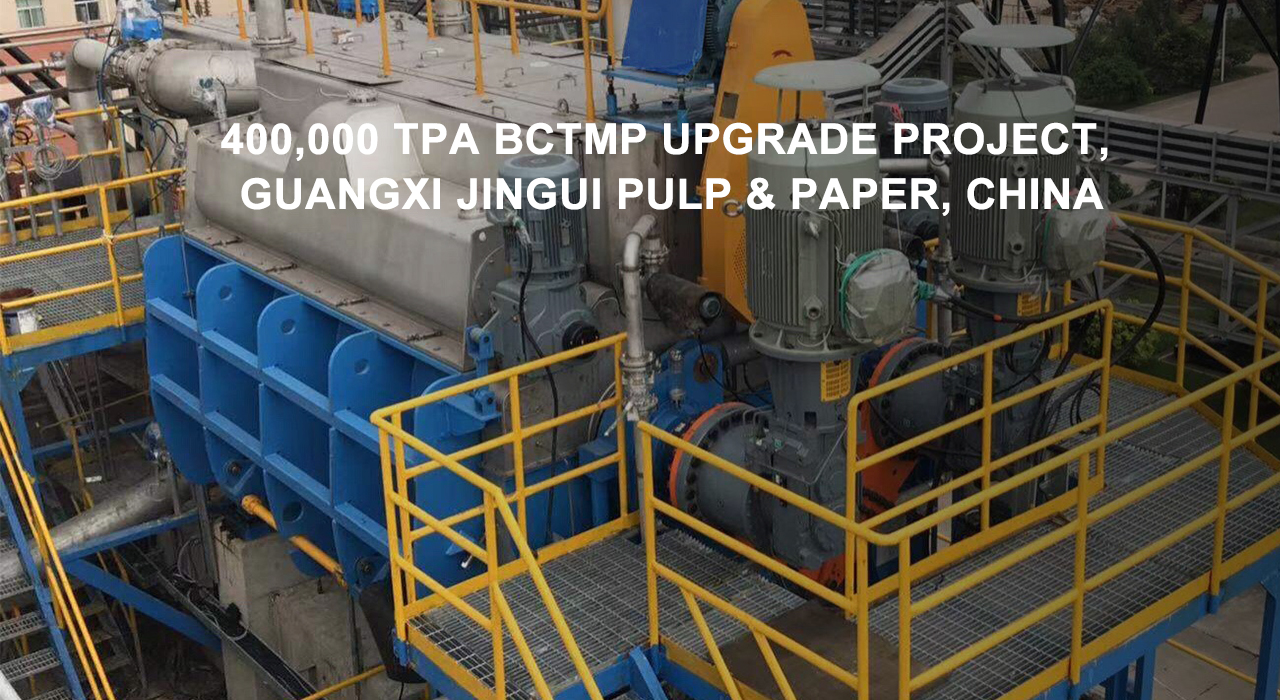 Guangxi Jingui 펄프 및 제지에 대한 Wenrui의 400,000 TPA BCTMP 업그레이드 프로젝트